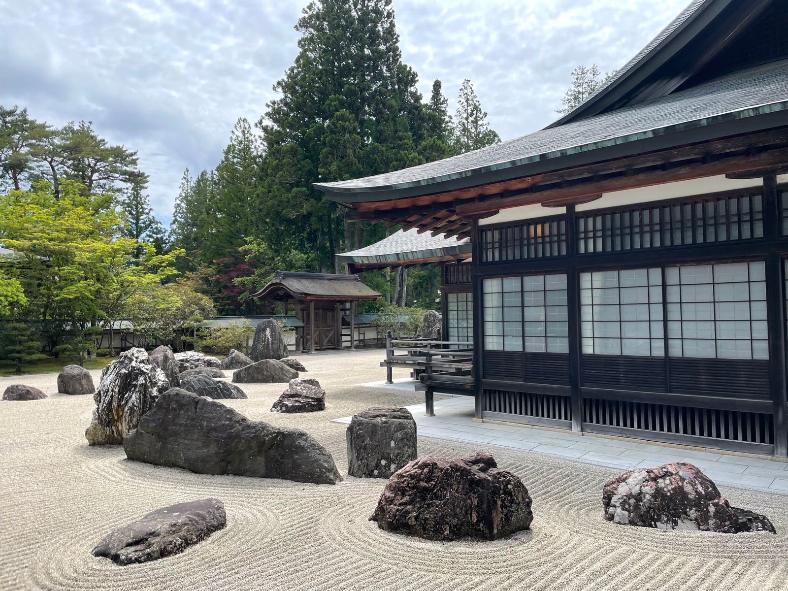 The rock garden at Kongobuji Temple on Mount Koya.
